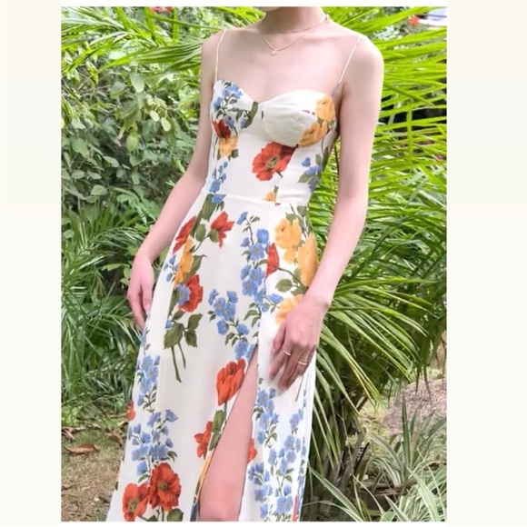 NWOT! Reformation Juliette Midi Dress in Formosa Floral Print - Picture 12 of 16